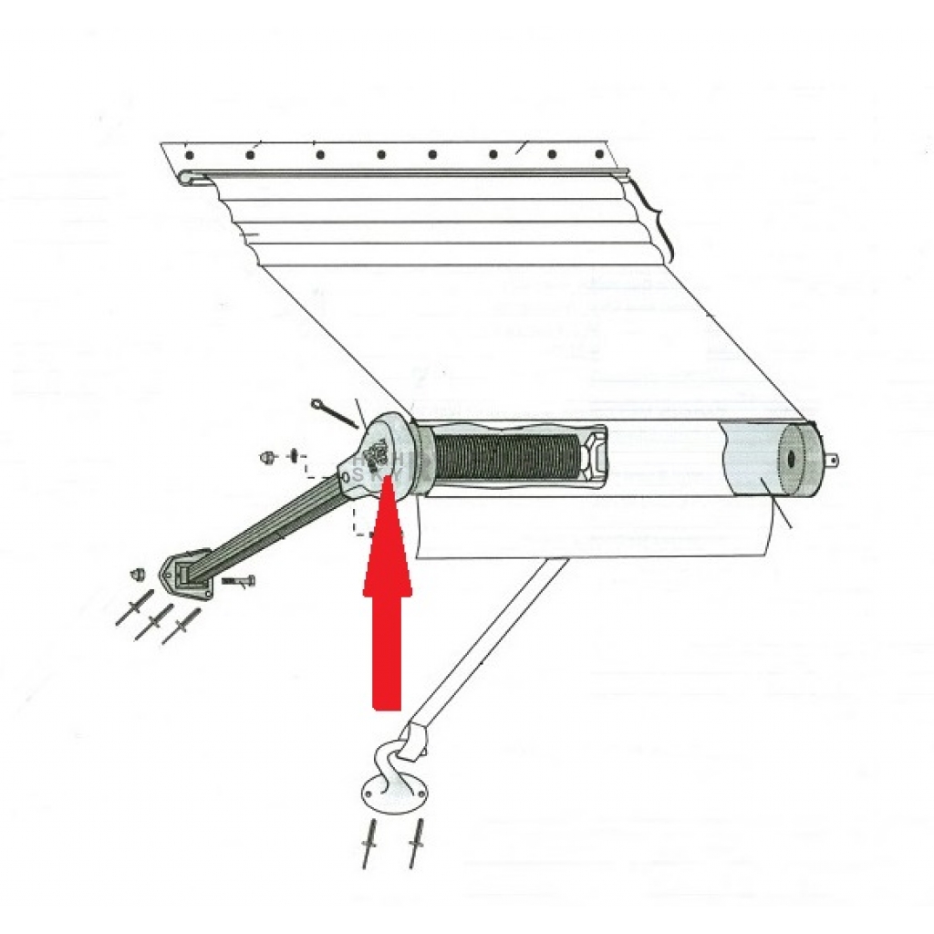 Zip Dee Window Awning Head Casting 210430